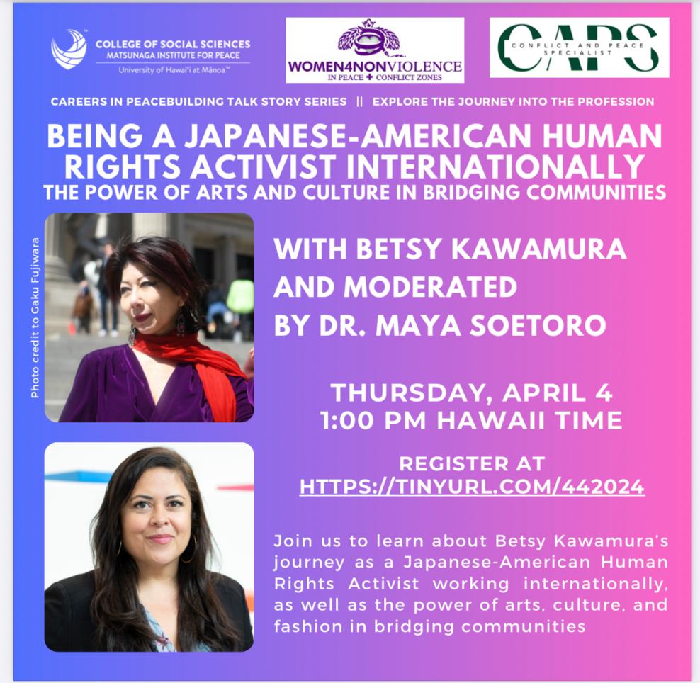 Being a Japanese-American Human Rights Activist Internationally